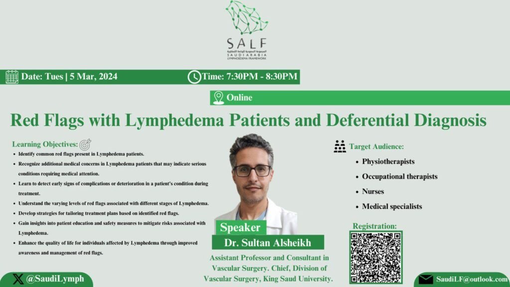 Red Flags with Lymphoedema Patients and Deferential Diagnosis